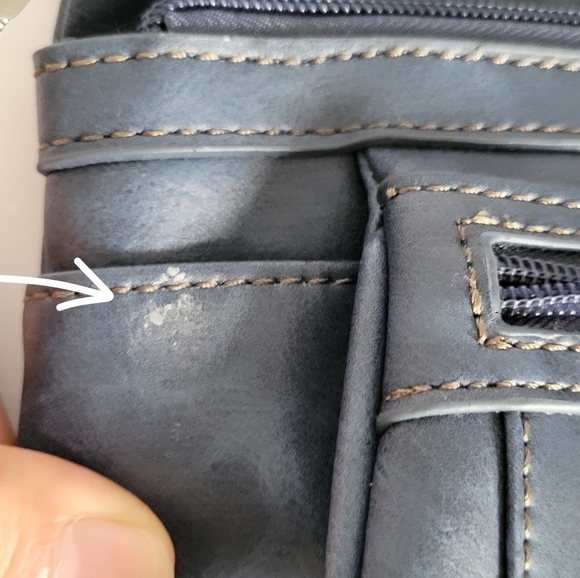 MultiSac Dark Blue Man Made Materials Multipocket Crossbody Purse - Picture 8 of 11